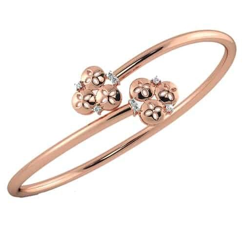 Rose Gold Floral Cluster Ring